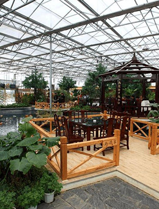 大同生态餐厅玻璃温室解决方案